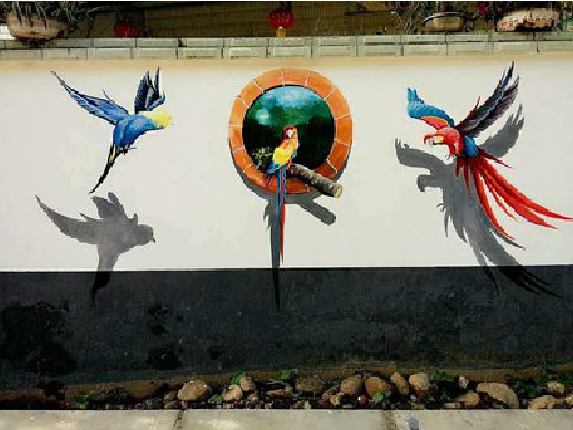 德钦视觉错位-3D墙绘设计