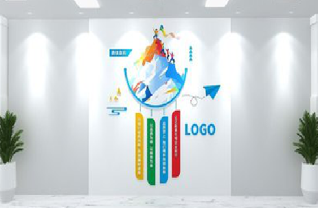 德钦公司企业形象墙的工艺材料有哪些?